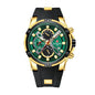 REWARD RD 83016M Quartz Watch - Live Edition Men's Heavy Tactical Armor Case Full Chronograph Luminous Hands Date Window Sport Silicone Strap Wristwatch