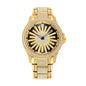 LOOK WORLD RKS1006 Live Edition Men's Iced Out Watch - Luxury Full Crystals Encrusted Bold Case Creative Spinning Sunburst Dial Metal Band Hiphop Wristwatch