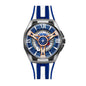 RNV RNV81061 Quartz Watch - Live Edition Men's Heavy Sport 45mm Supercar Wheel Hub Illusion Dial Luminous Facing Racing Stripe Sport Strap Wristwatch
