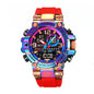 STRYVE S8025 Live Edition Men's Tactical Watch - Cyberpunk Oversized 55mm Armor Case Ana-Digi Dual Time Alarm Chronograph Sport TPU Strap Wristwatch