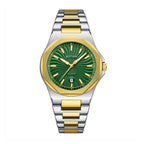 BESTWIN WB243 Live Edition Men's Octagonal Integrated Quartz Watch - 43mm Case Radiant Wave Dial 6H Date Window Stainless Steel Wristwatch
