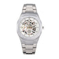 BESTWIN WB983 Live Edition Men's Mechanical Skeleton Style Quartz Watch - 42mm Case Small Seconds Subdial Integrated Metal Band Wristwatch