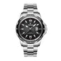 YASHDUN YSD5079 Quartz Watch - Live Edition Men's Heavy Sport 45mm Diver Style Bezel Luminous Hands Cyclops Date Steel Link Bracelet Wristwatch