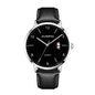 ZUNPAI ZP089 Quartz Watch - Live Edition Men's Minimalist 3-Hand Open Calendar Window Genuine Leather Strap Wristwatch